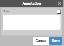 Annotation options