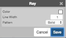 Ray options
