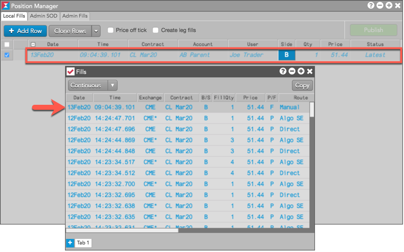 Creating manual fills from the Fills widget Fills Help and Tutorials