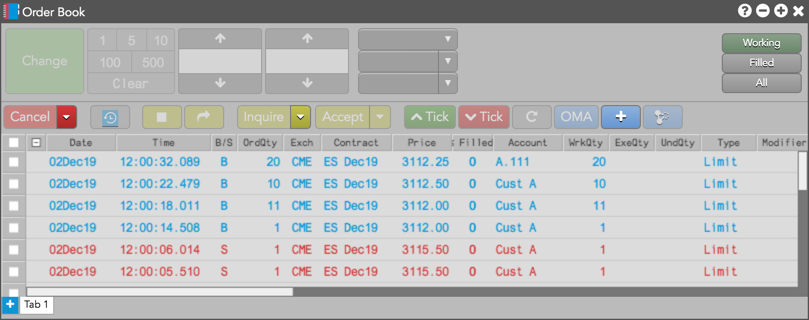 delivery status widget