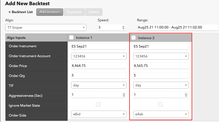 Add image with values in new instance