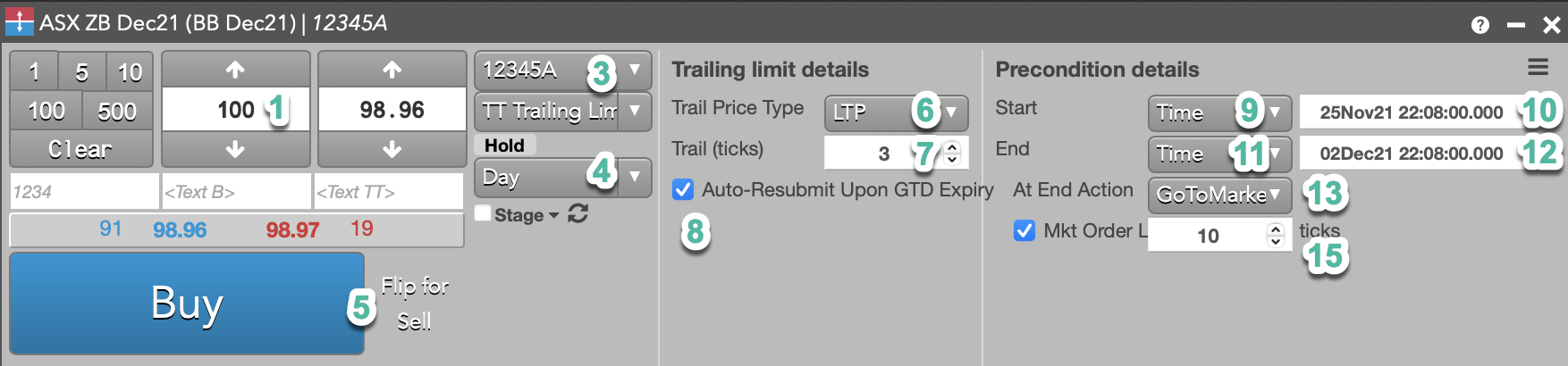 TT Trailing Limit